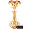 Matashi 24K Gold Plated Flowers Bouquet And Vase W/ Red And Clear Crystals 24K Gold-Plated Table Top Decorations